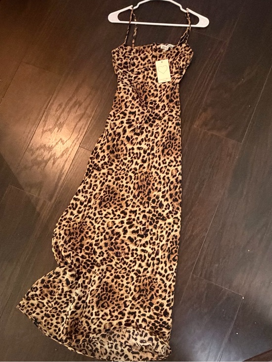 Dresses & Skirts - Leopard Print Slip Dress - Spaghetti Strap